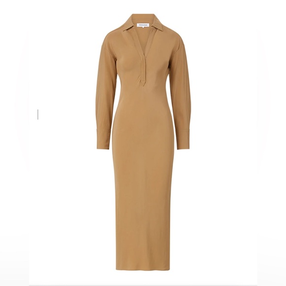 Veronica Beard Dresses & Skirts - VERONICA BEARD Liberty Dress • Long Sleeve Maxi Tan Size 2 XS